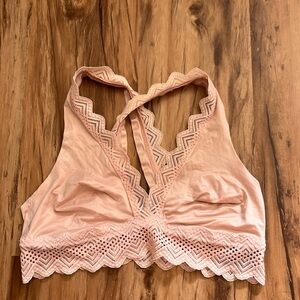 aerie Light Pink Lacey Bralette